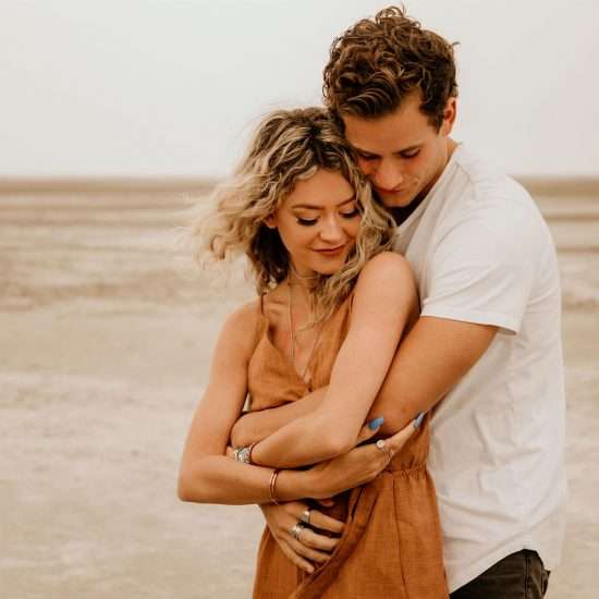 Warm Engagement at the Great Saltair