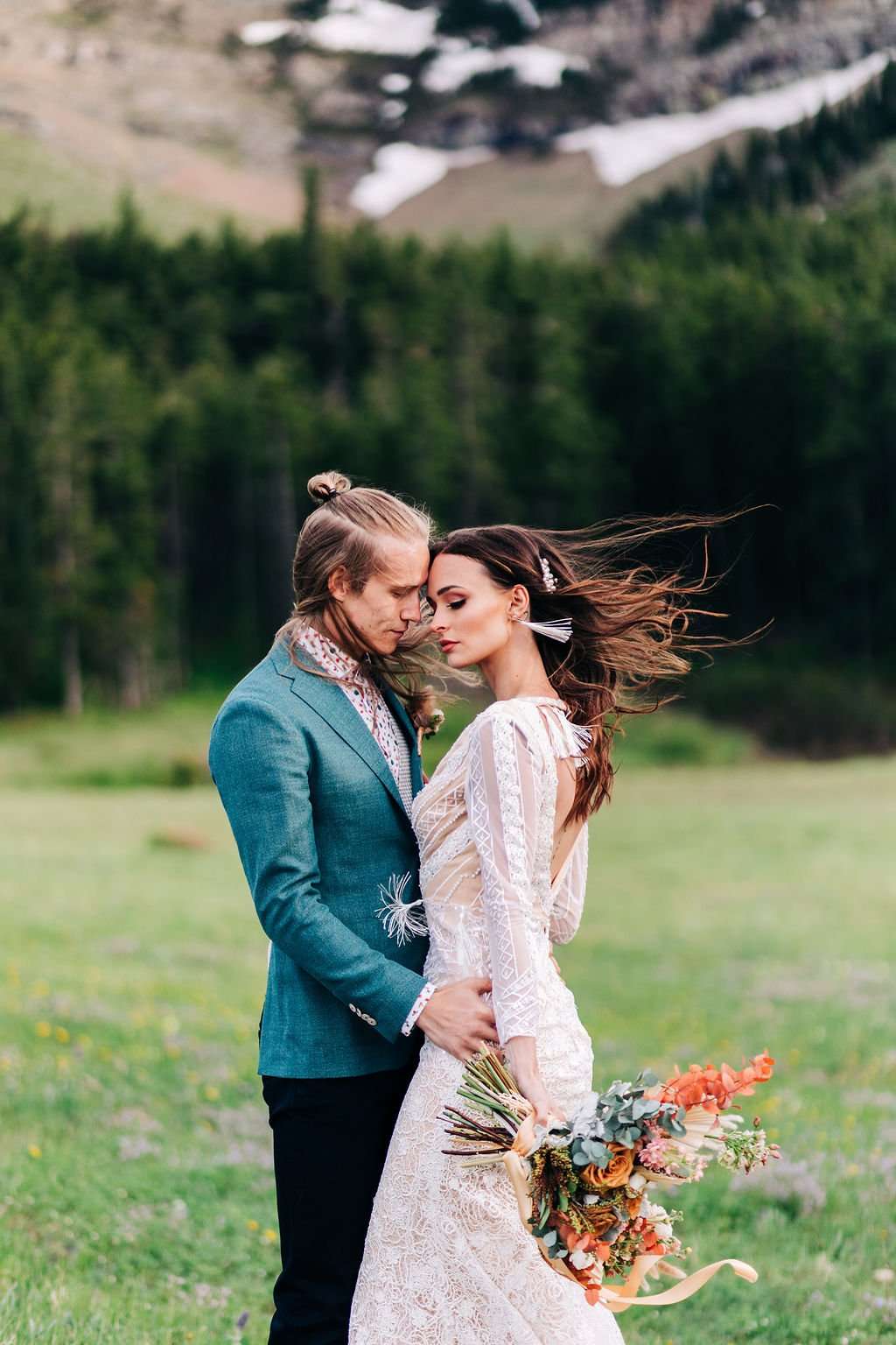 Colorful Waterton National Park Elopement Inspiration