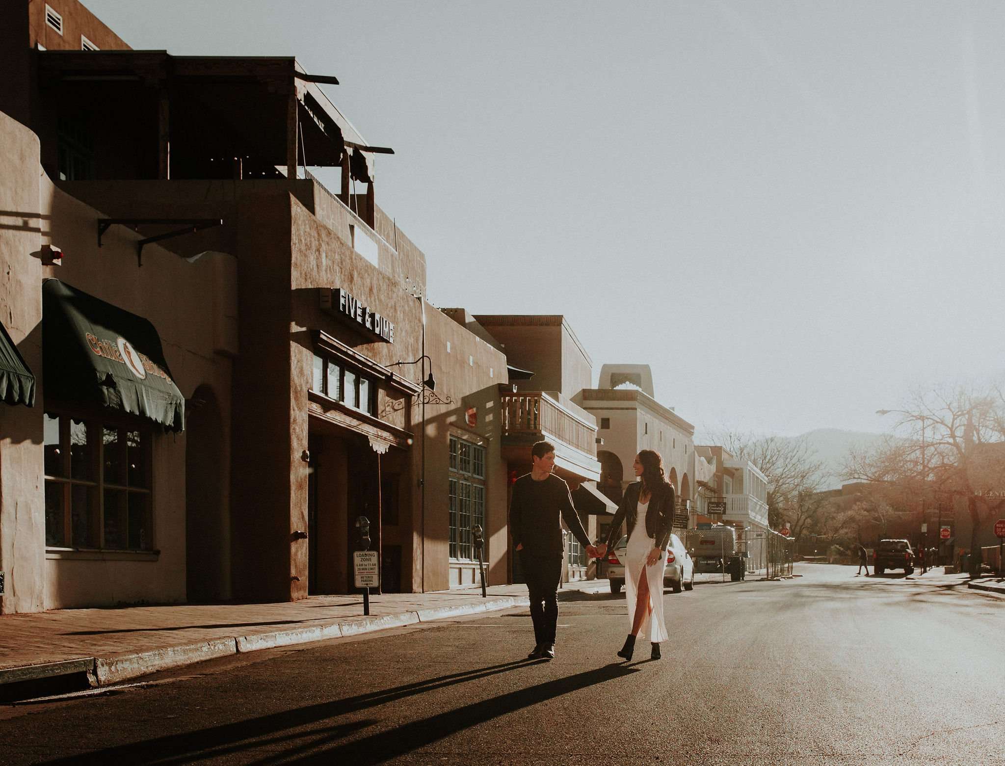 Elegant Sunrise Santa Fe Engagement