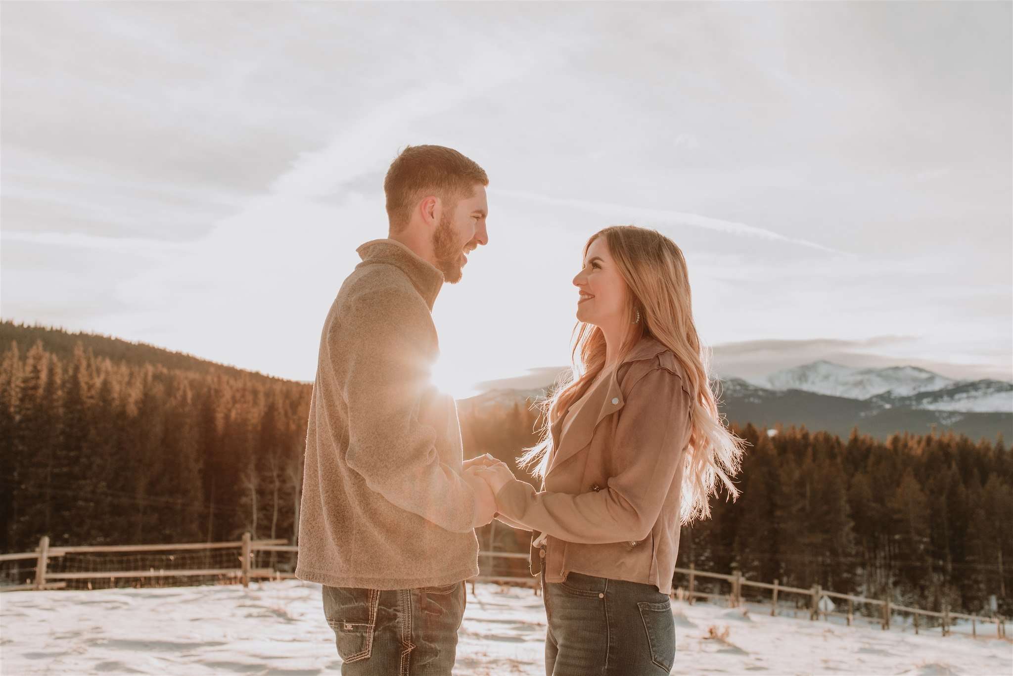 Lovely Golden Buffalo Engagement