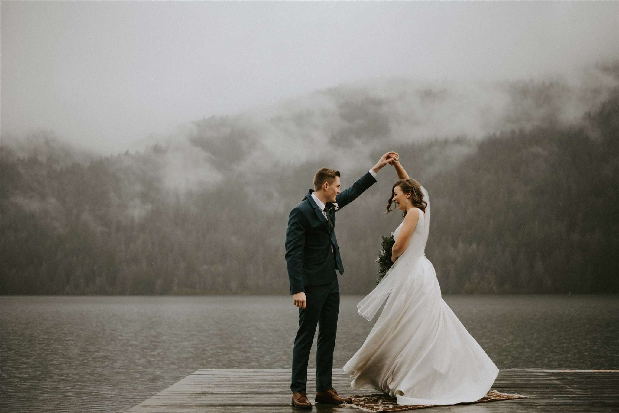 Rainy Chilliwack Golf and Country Club Wedding