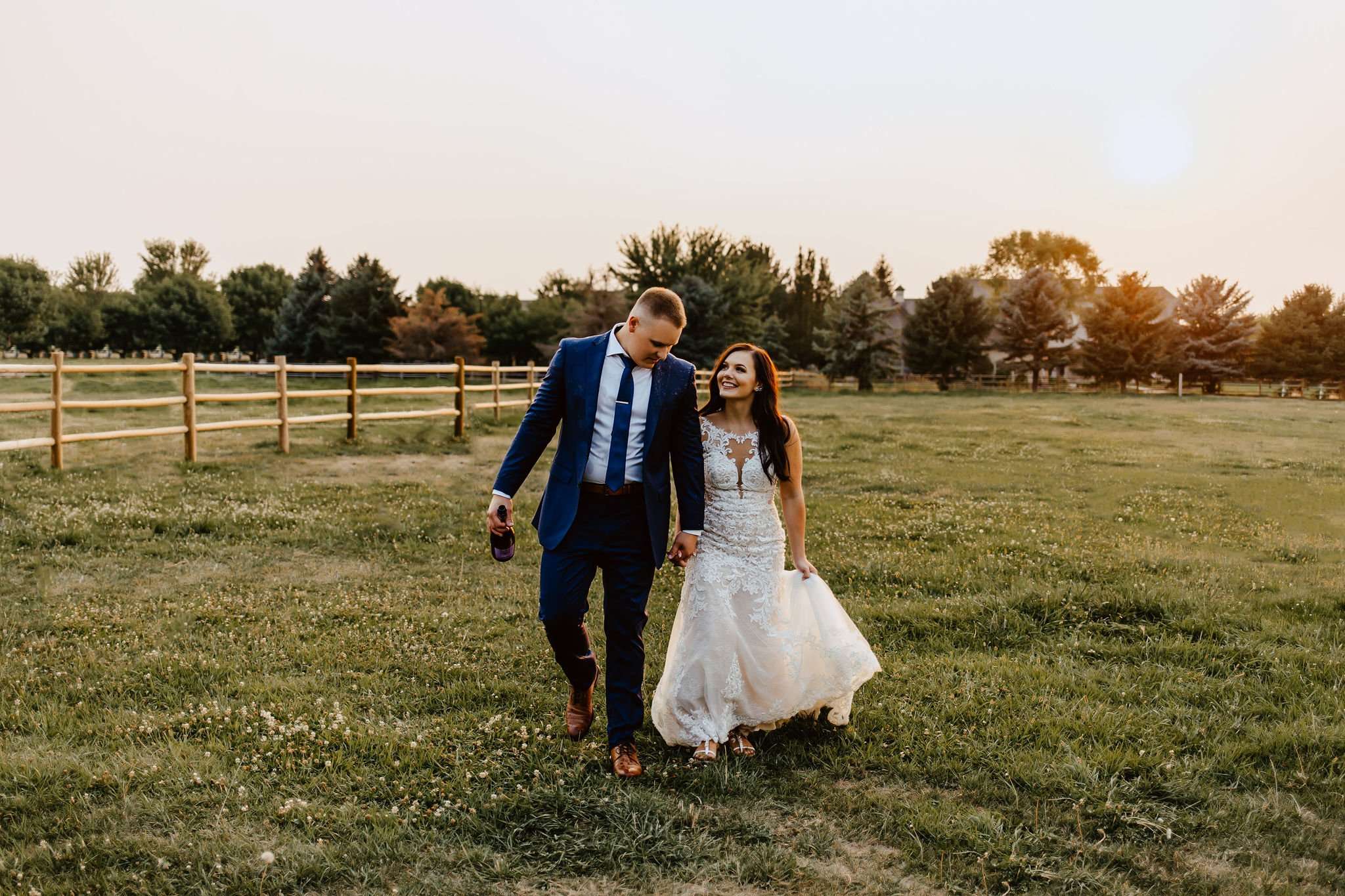 Sweet and Emotional Eagle Wedding