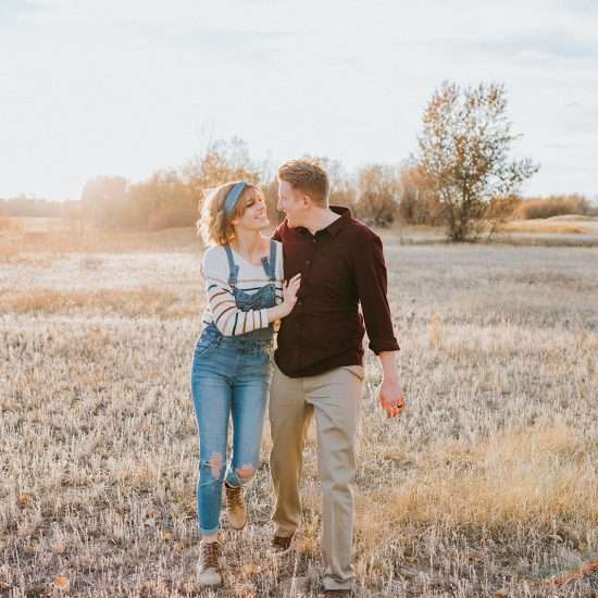 Vibrant and Cheerful Fall Engagement