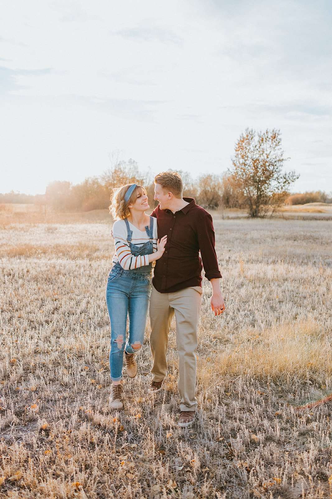 Vibrant and Cheerful Fall Engagement
