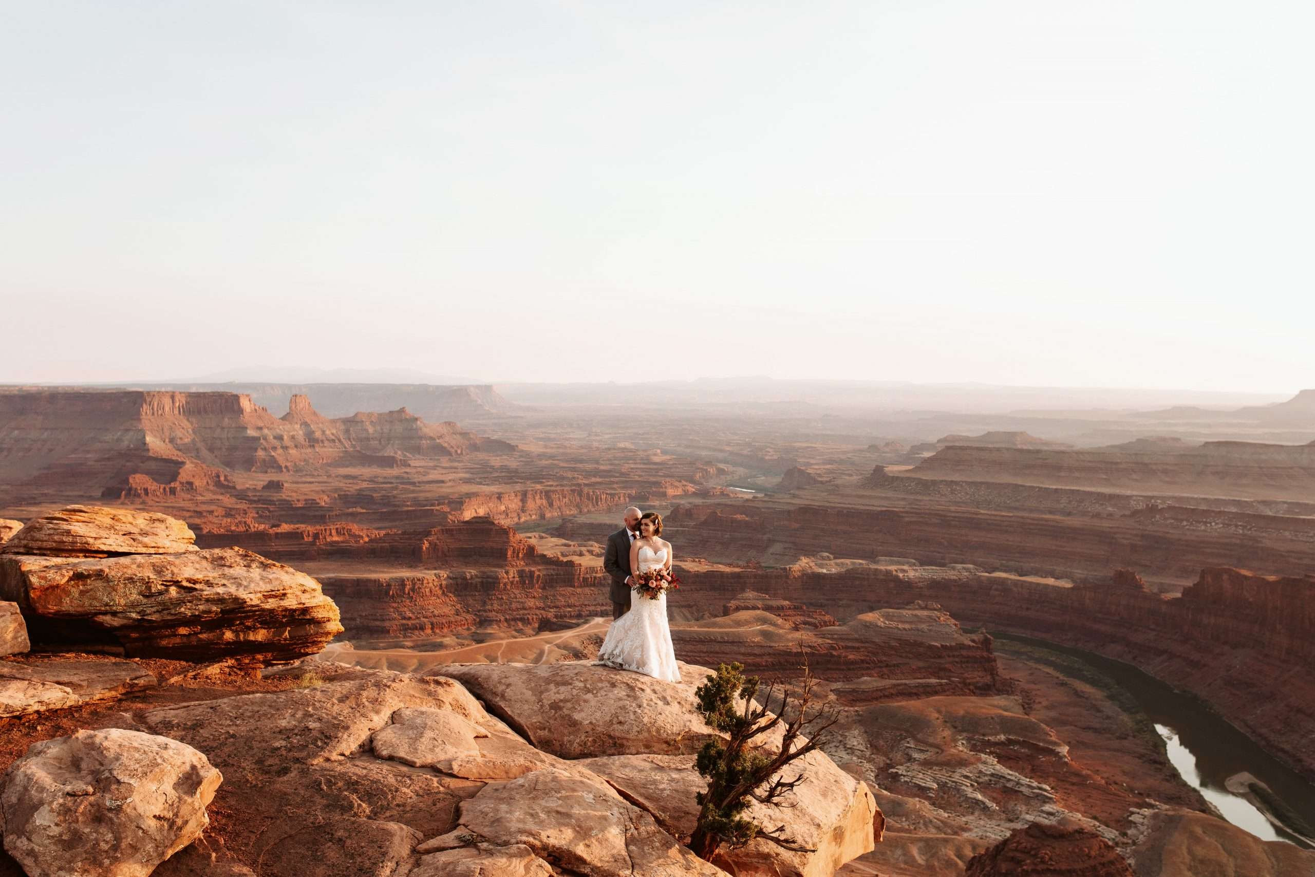 Dramatic Vista Bridals at Dead Horse Point