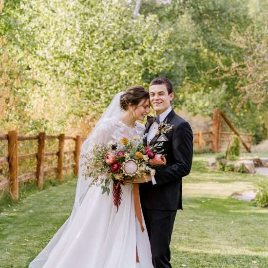 Colorful Fall Sun Valley Wedding