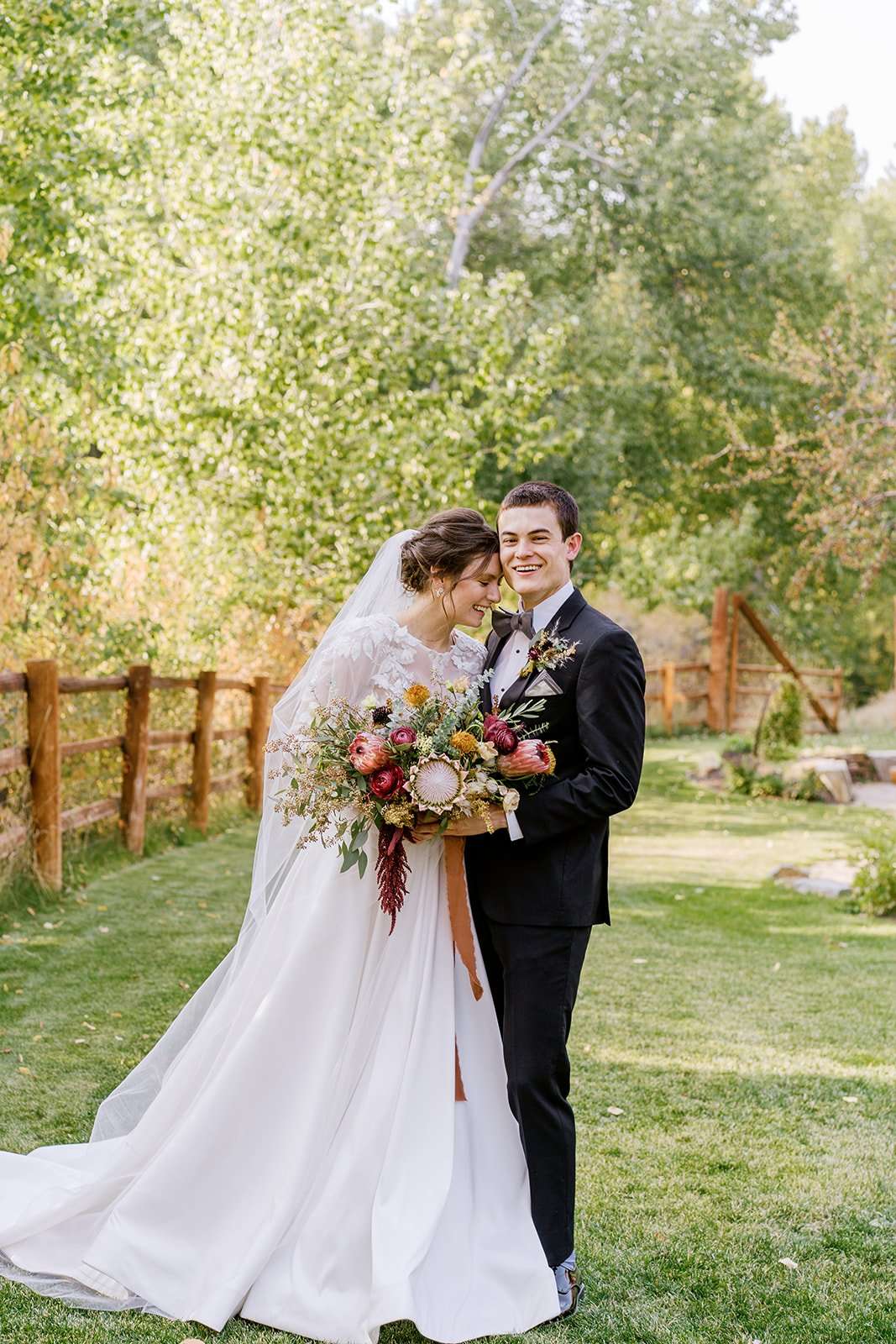Colorful Fall Sun Valley Wedding