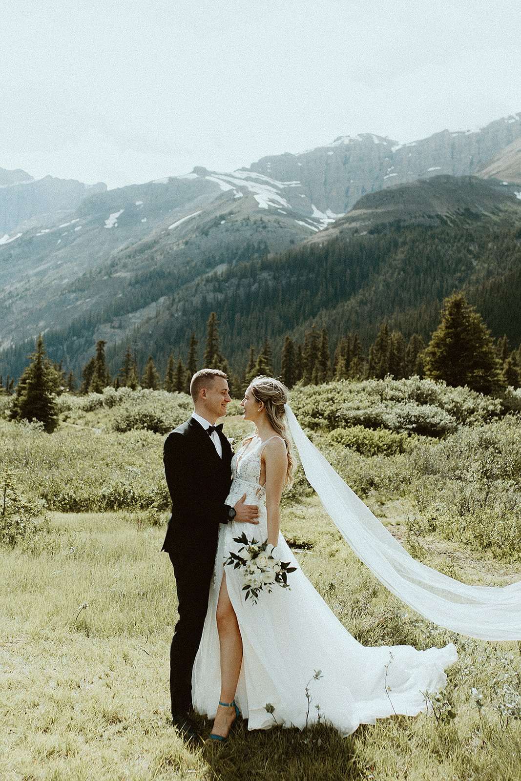 Summer Lakeside Elopement in Banff National Park