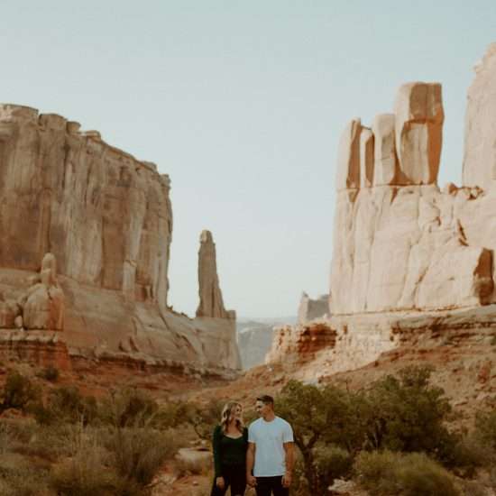 Darling Desert Engagement in Moab