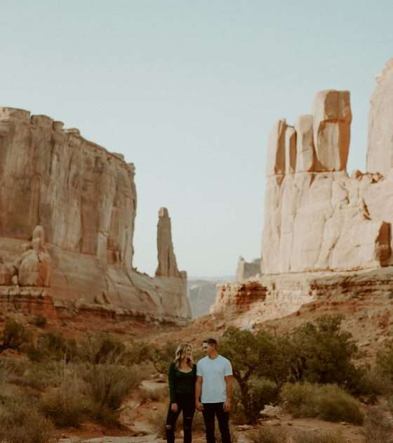 Darling Desert Engagement in Moab