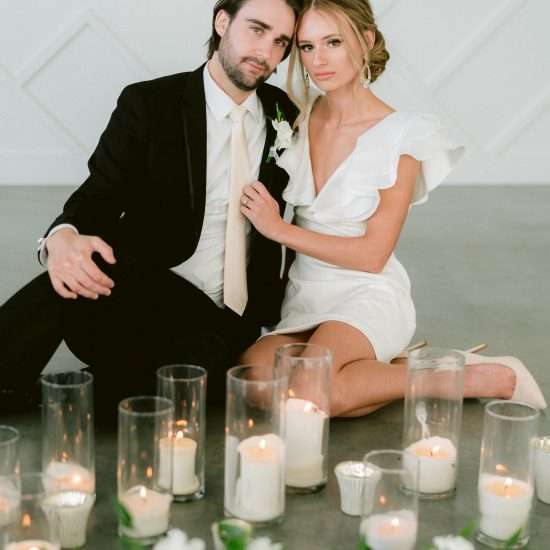 Clean and Crisp All-White Azalea Wedding Inspiration