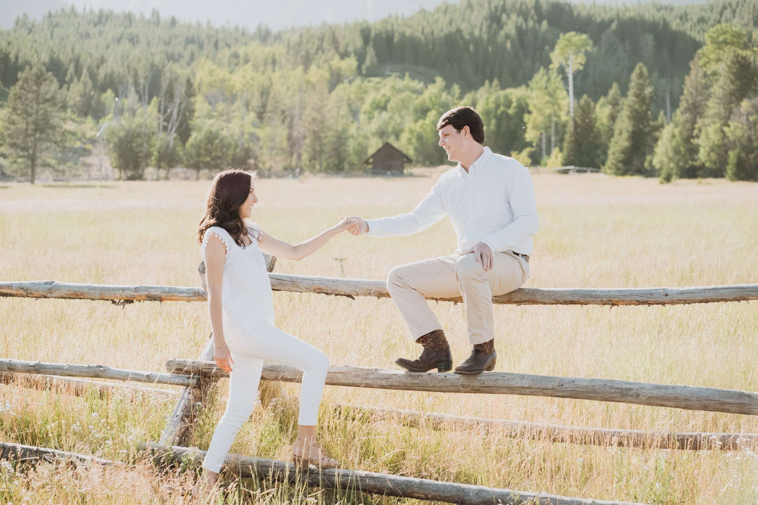 Natural and Airy Grand Teton National Park Engagement