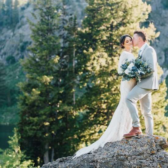 Elegant and Earthy Lakeside Bridals