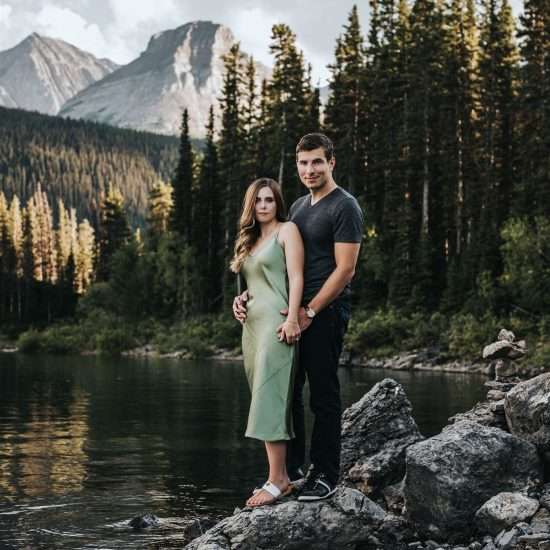 Lovely Upper Kananaskis Lake Engagement