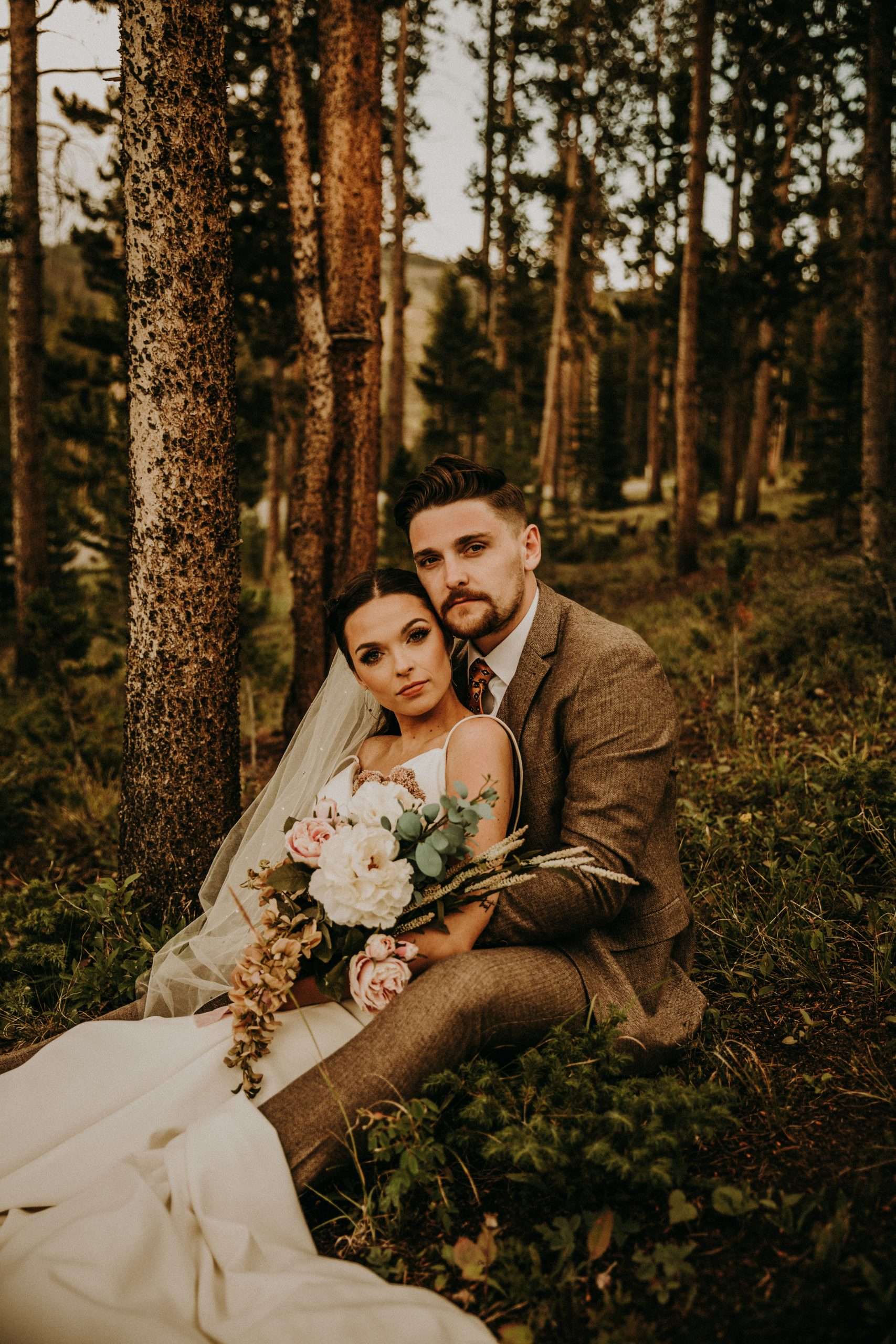Woodland Bohemian Breckenridge Wedding