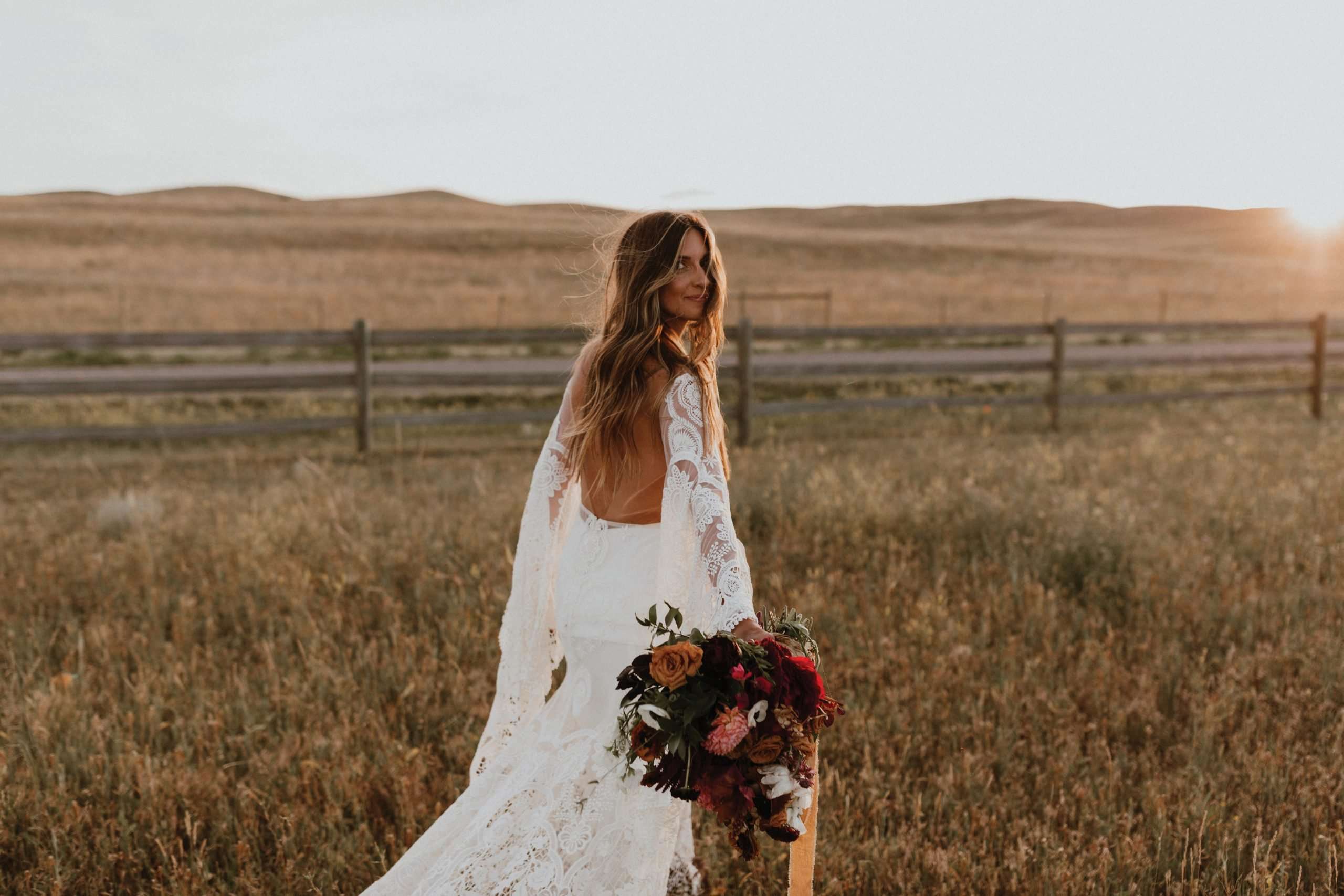 boho elopement dresses Elopement A-Line Off-the-Shoulder Boho Summer Wedding Dress Destination Romantic Country Floor Length Lace Flowy Bridal Gown