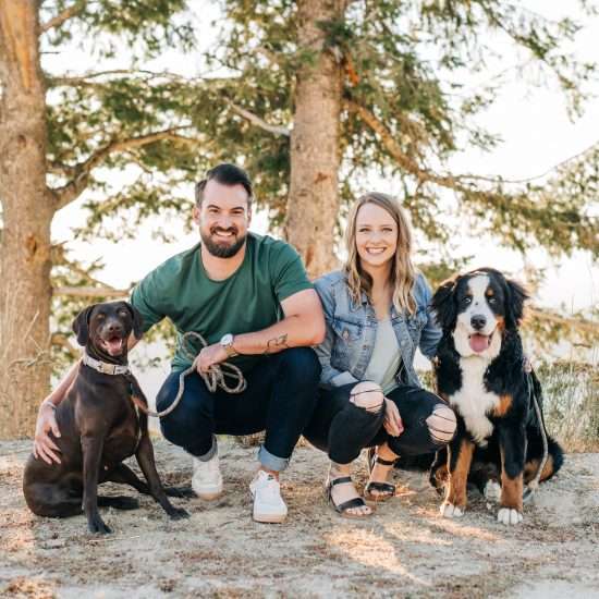 Golden Sunset Engagement at Bogus Basin