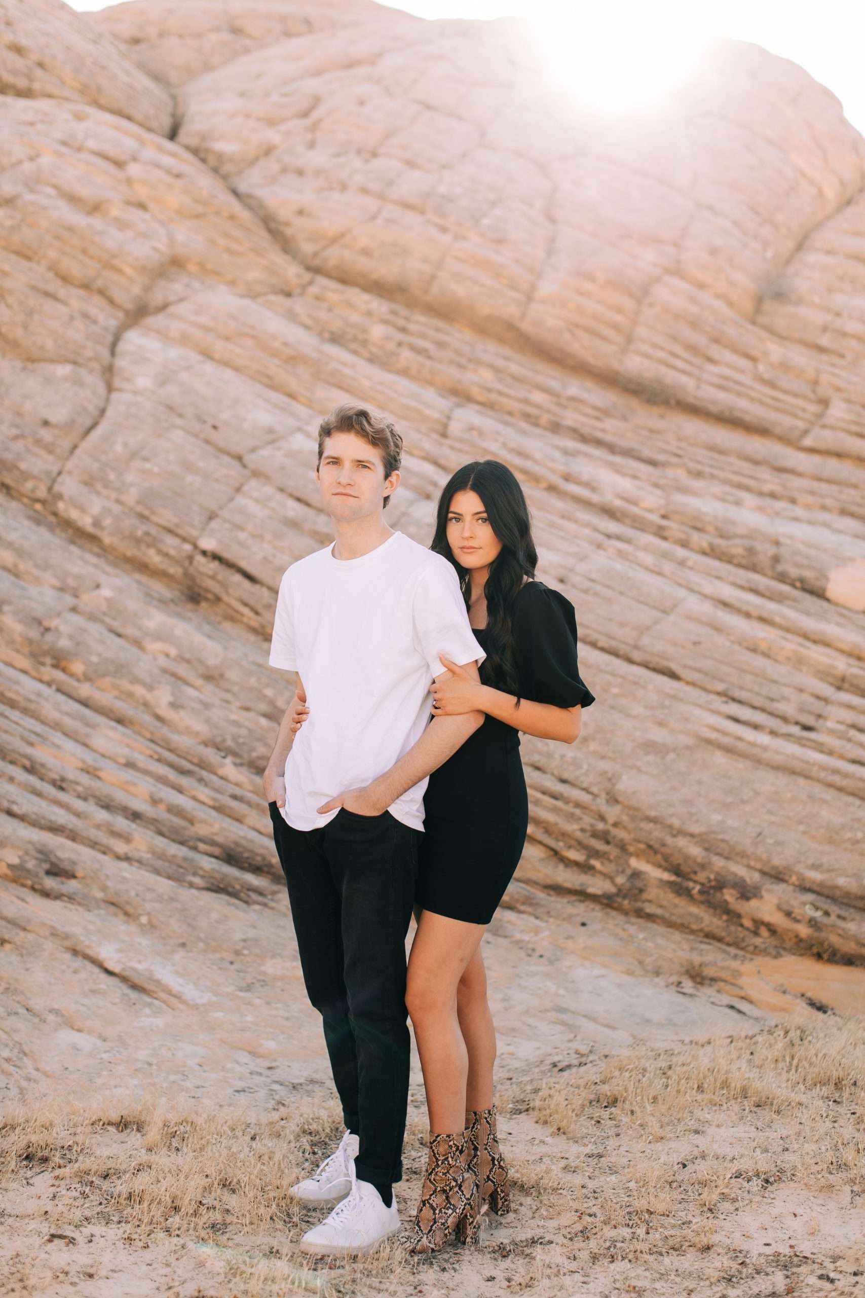 Lovely Neutral and Casual Utah Engagement