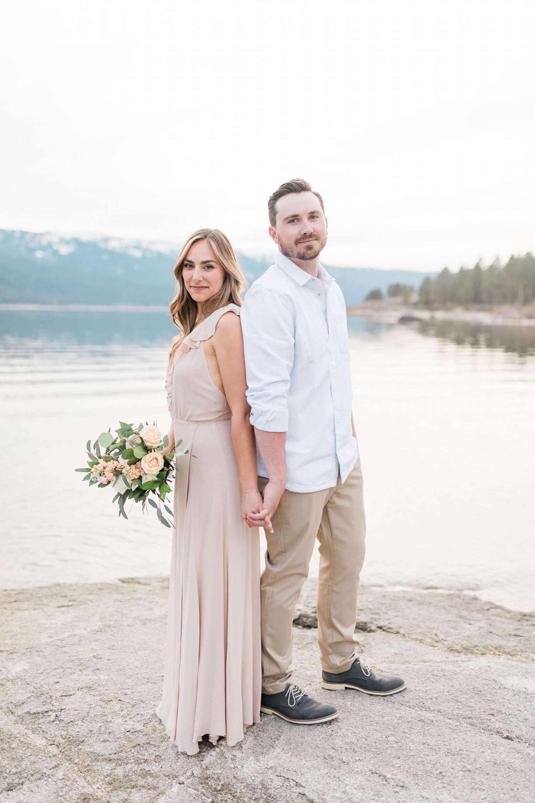 Cascade Mountain Lake Engagement