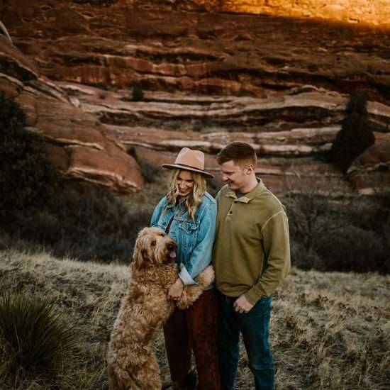 Flirtatious and Fun Red Rocks Engagement
