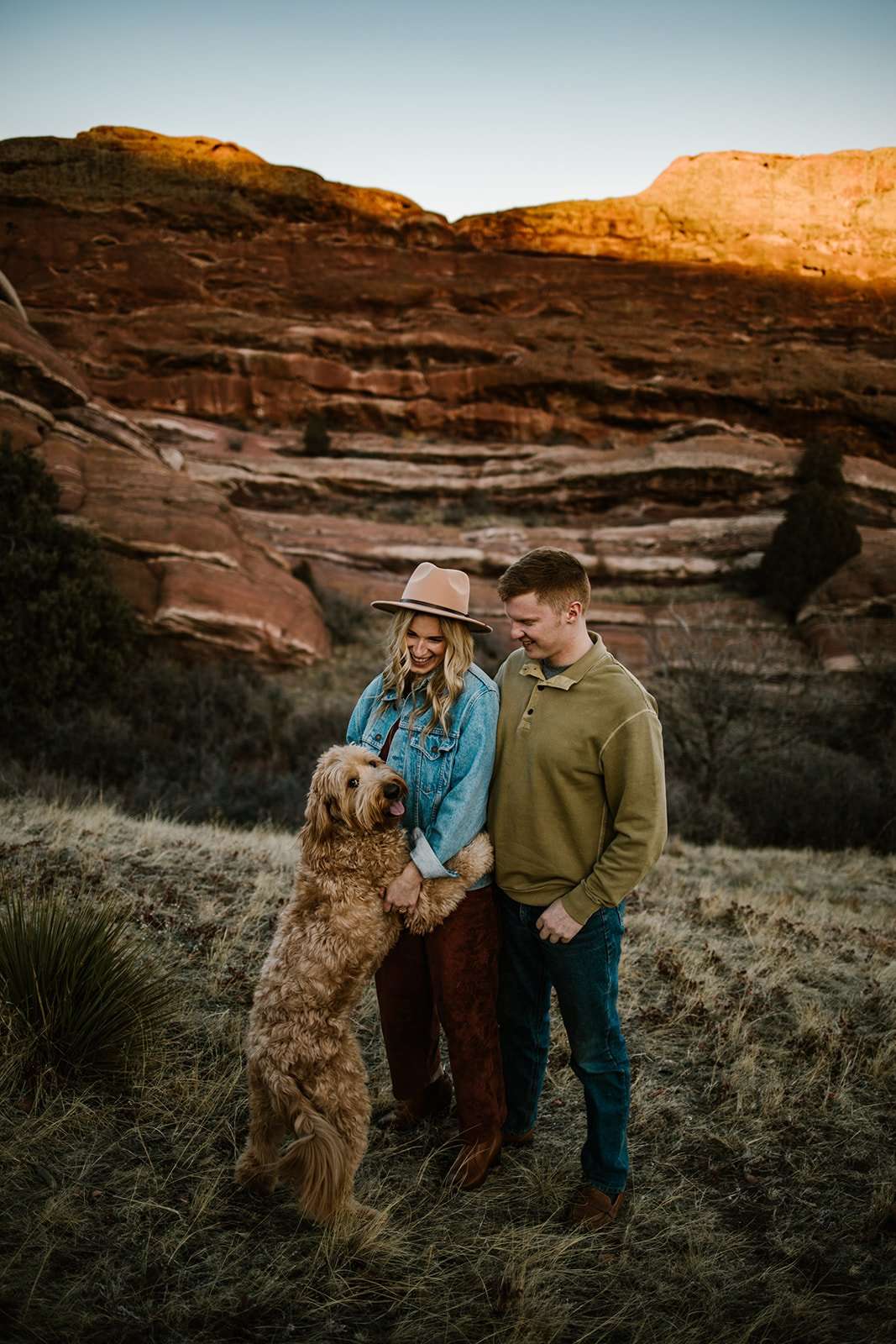 Flirtatious and Fun Red Rocks Engagement