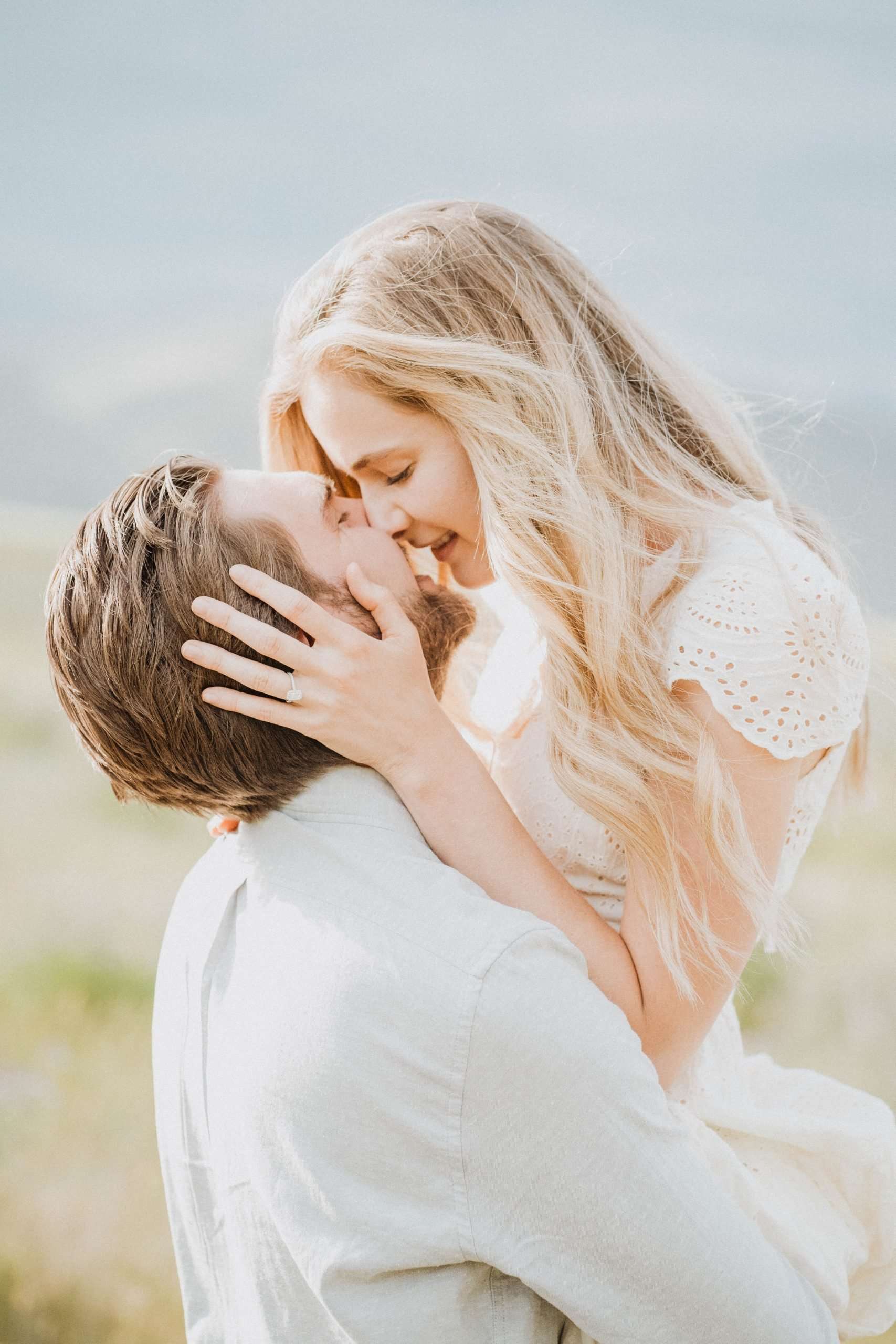 Sweet and Sun-Drenched Jackson Hole Engagement