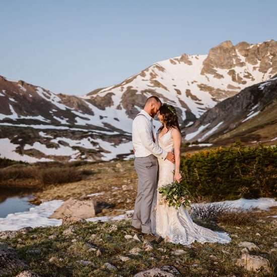 Alpenglow Elopement in Colorado Rockies
