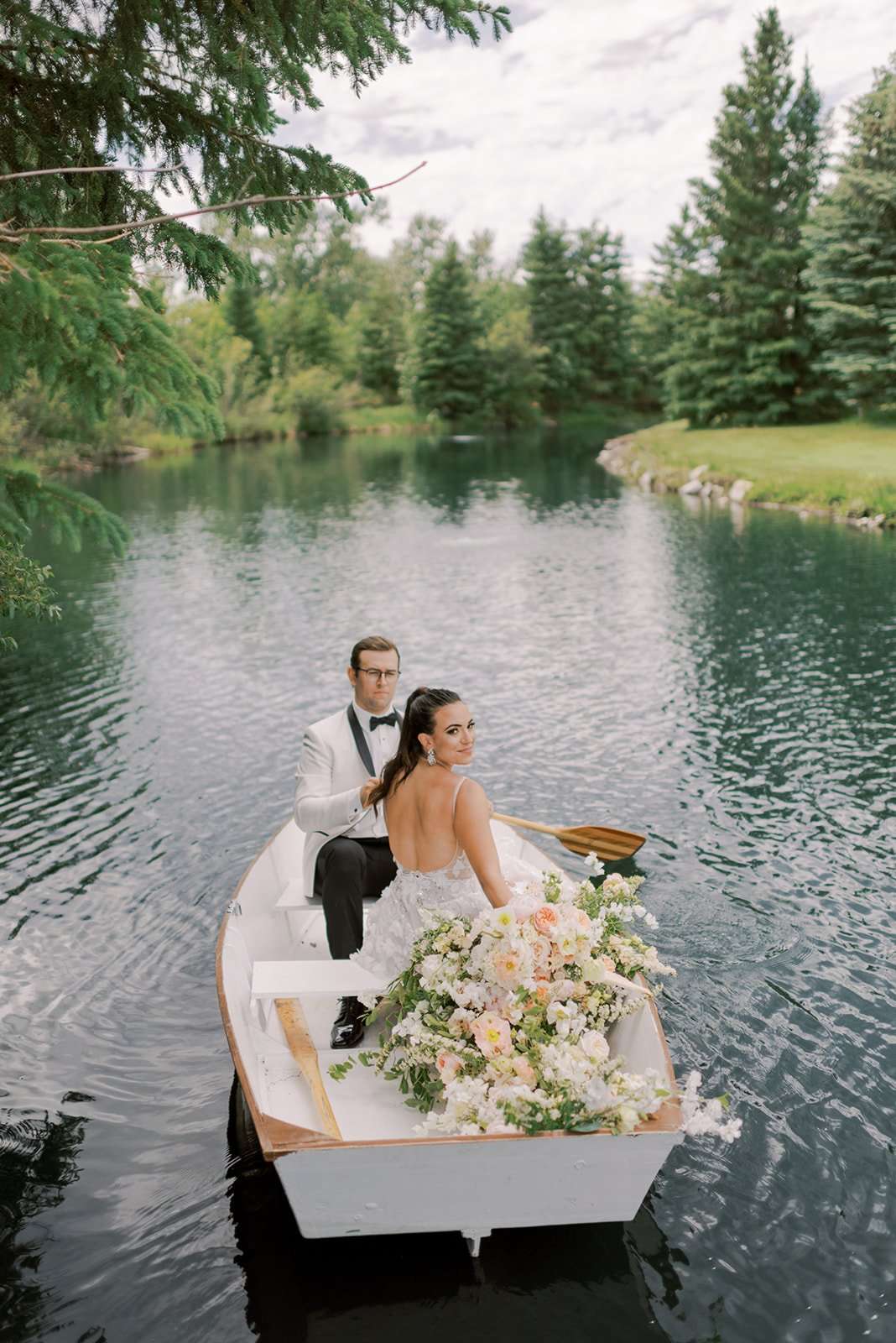 Waterfront and Romantic Row Boat Wedding Inspiration