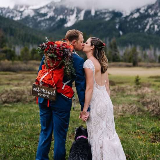 Adventure Elopement With A Camping Inspired Reception on Redfish Lake