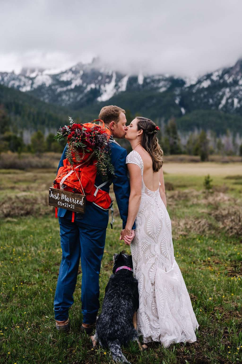 Adventure Elopement With A Camping Inspired Reception on Redfish Lake