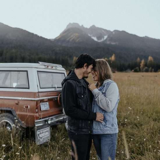 Intimate and Slow Montana Morning Engagement Session
