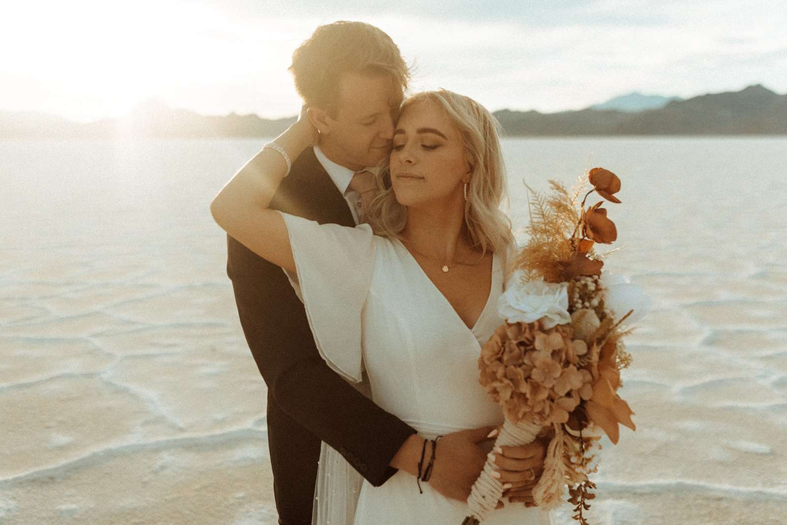 Magical Bridals at Bonneville Salt Flats