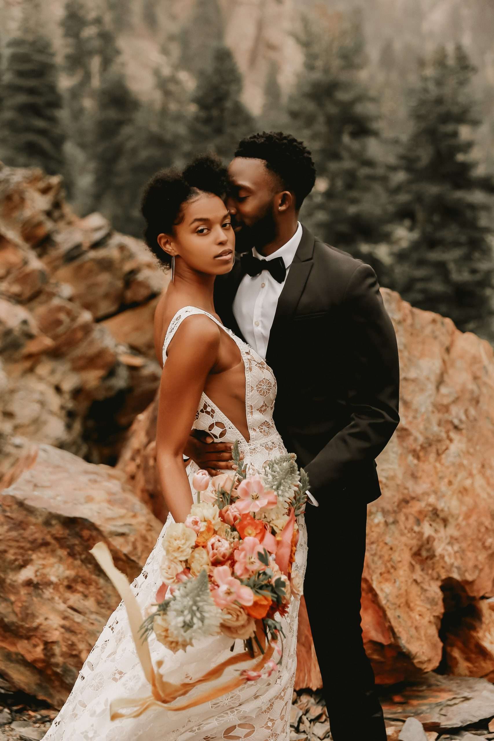 Misty Mountain Elopement Inspiration at Big Cottonwood Canyon