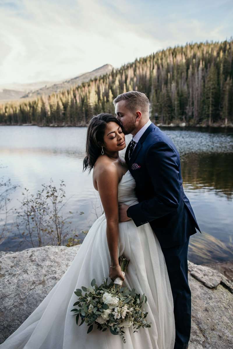 Rocky Mountain National Park Wedding on Sprague Lake