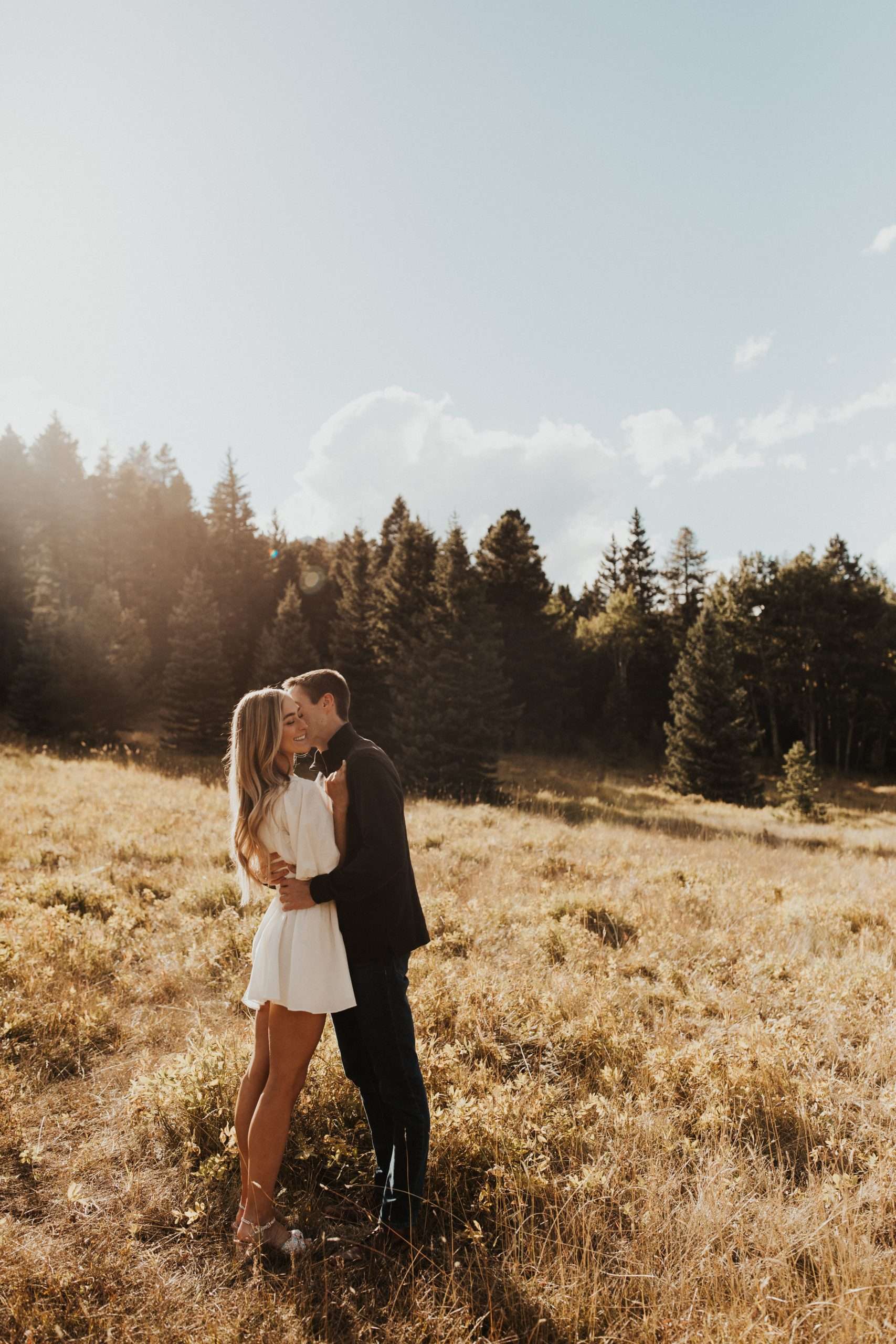 Golden Hour Engagements in Evergreen