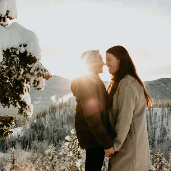 Snowy and Playful British Columbia Engagements