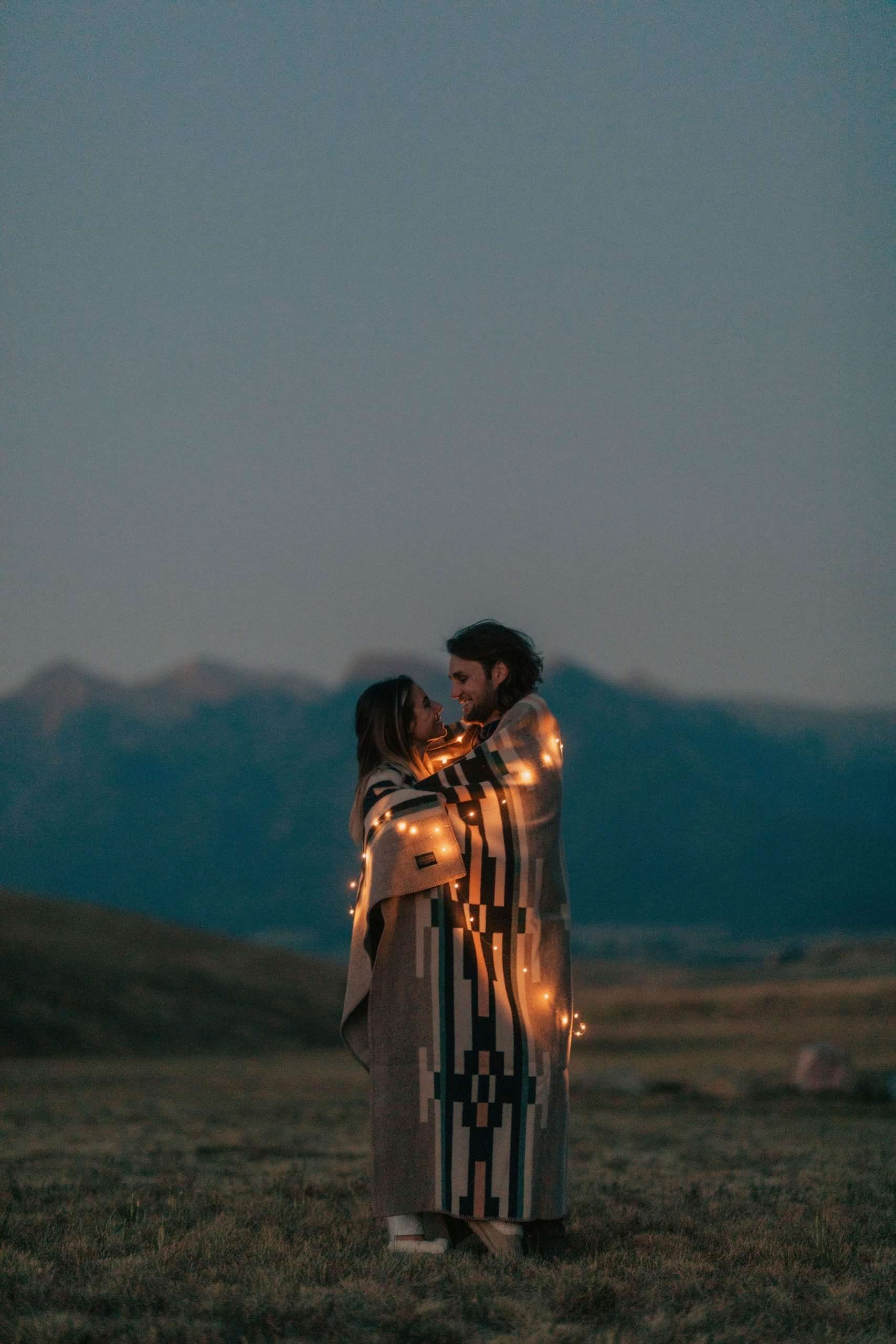 Dazzling Montana Sunset Engagement