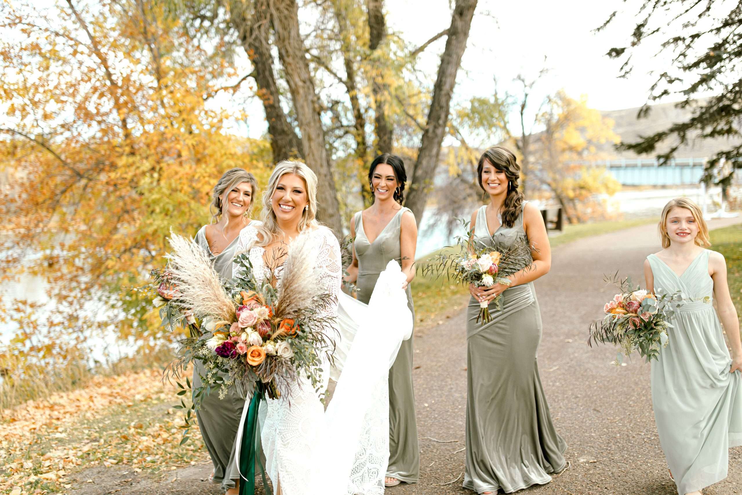 Shades of Green Montana Wedding