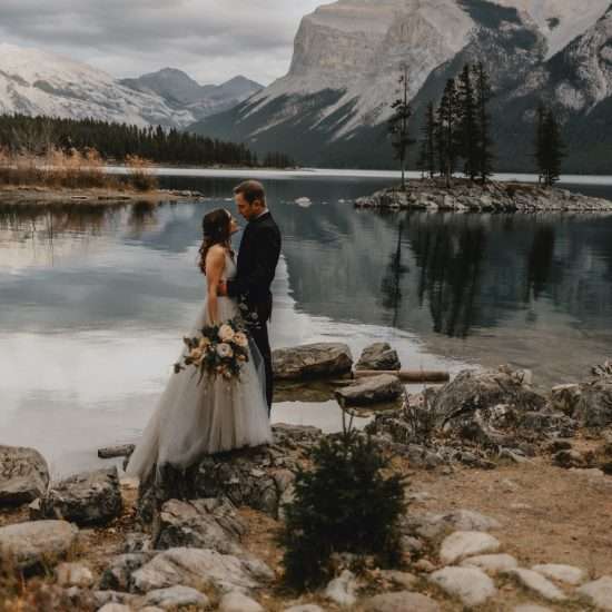 Moody and Intimate Banff Elopement
