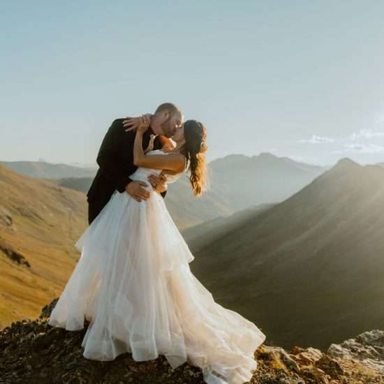 Epic Sunrise San Juan Mountains Jeep Elopement