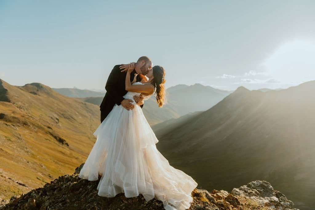 Epic Sunrise San Juan Mountains Jeep Elopement