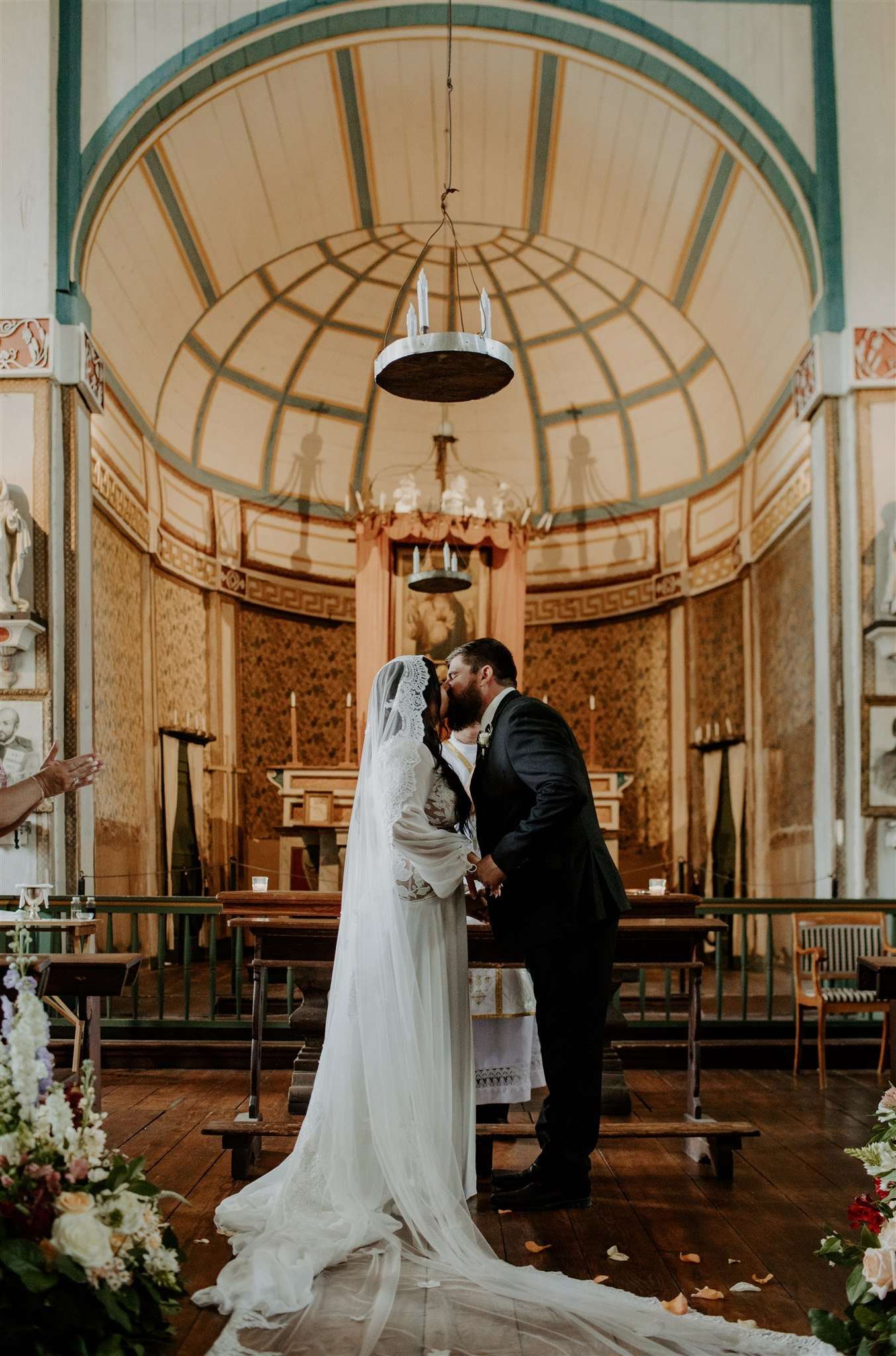Vintage Charming Cataldo Church Idaho Wedding