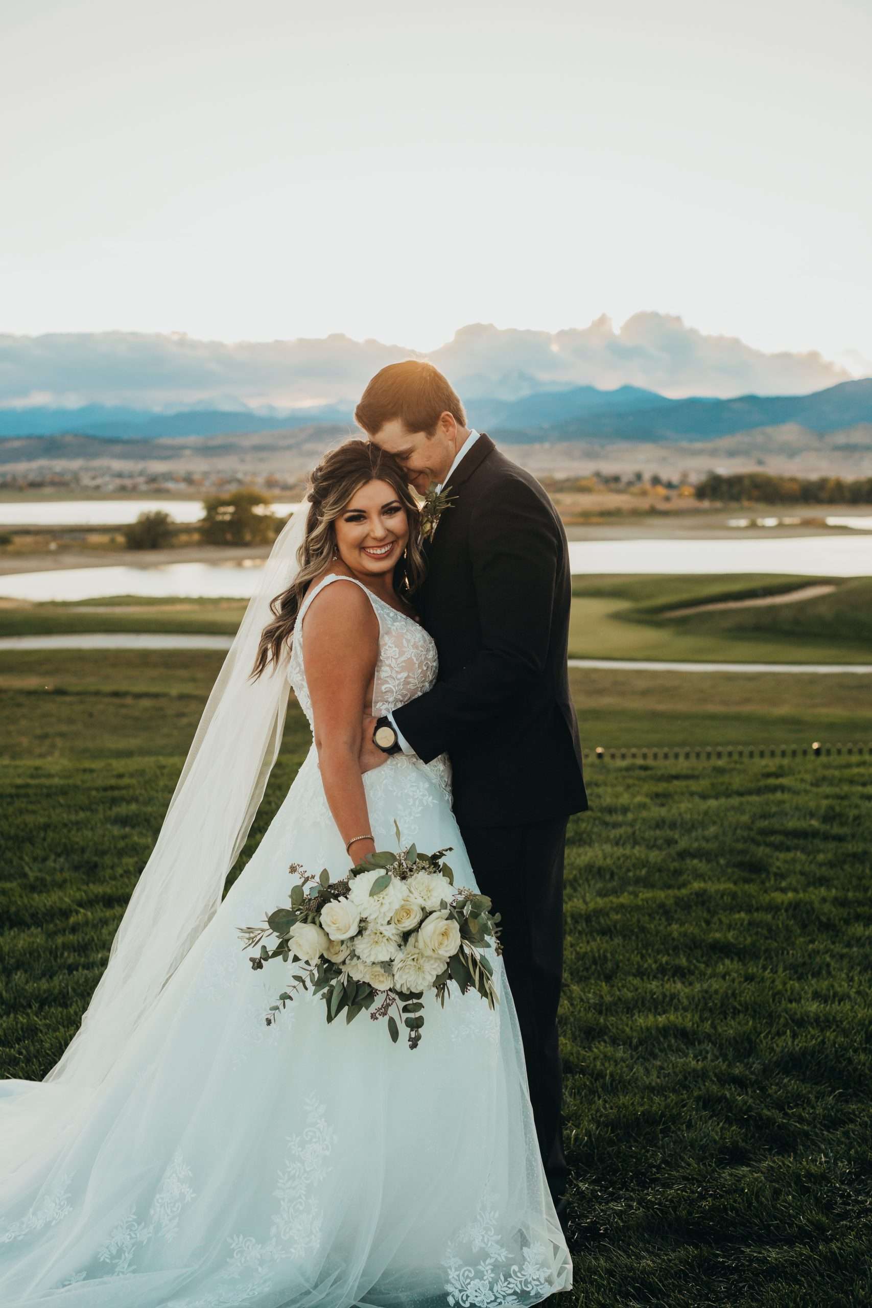 Windy Golf Course Wedding in Berthoud