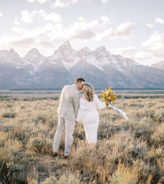 Soft and Sweet Vow Renewal Under the Grand Tetons