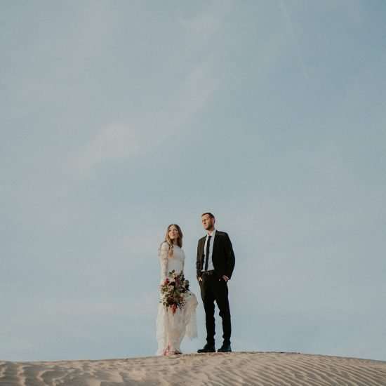 Intimate Vow Renewal at Little Sahara Sand Dunes