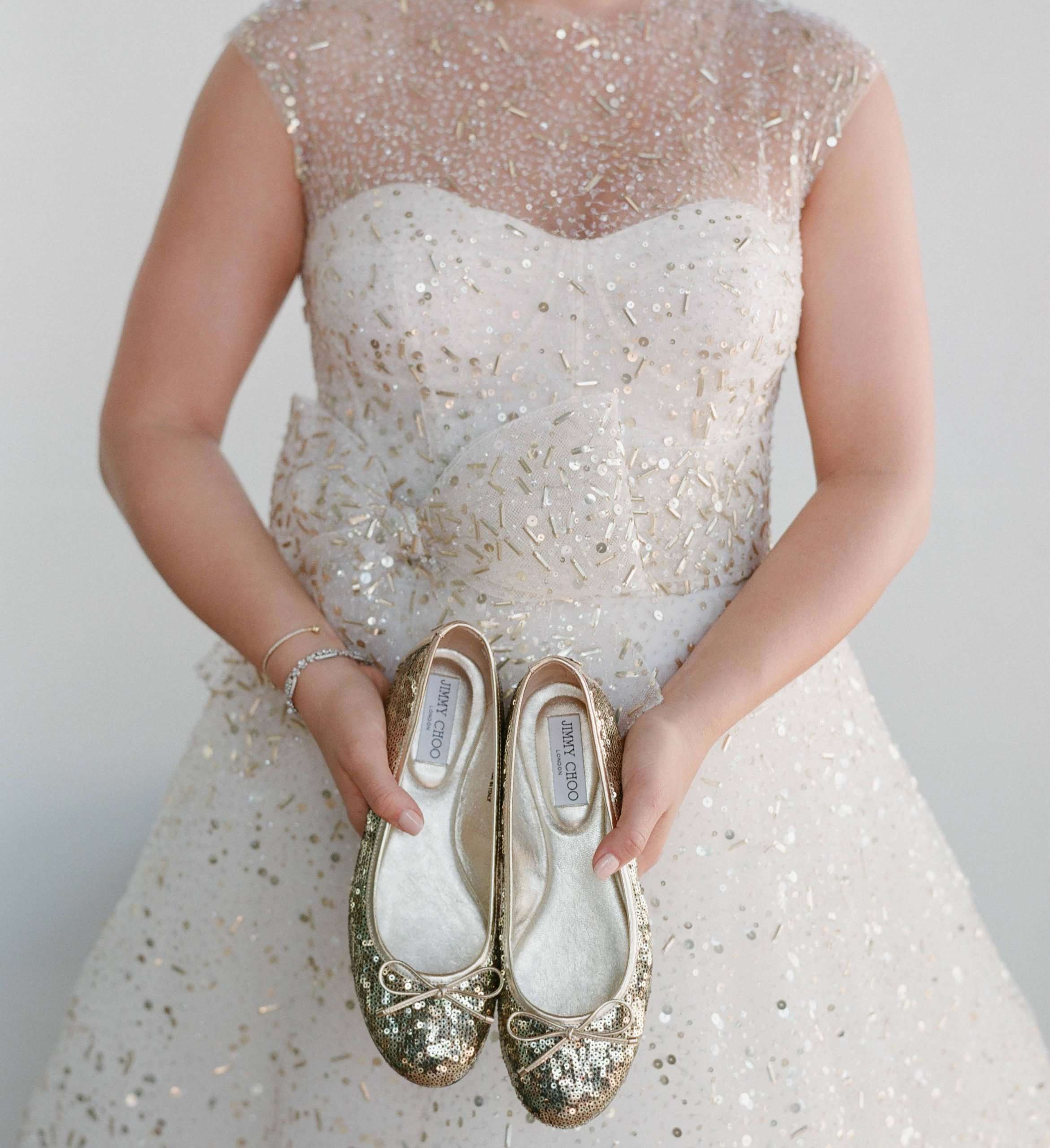 25 Fashionable Flats for Your Wedding Day