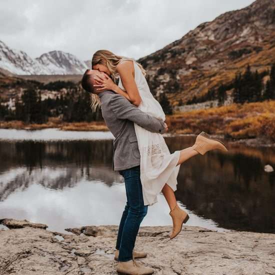 Playful and Passionate Breckenridge Engagement Session