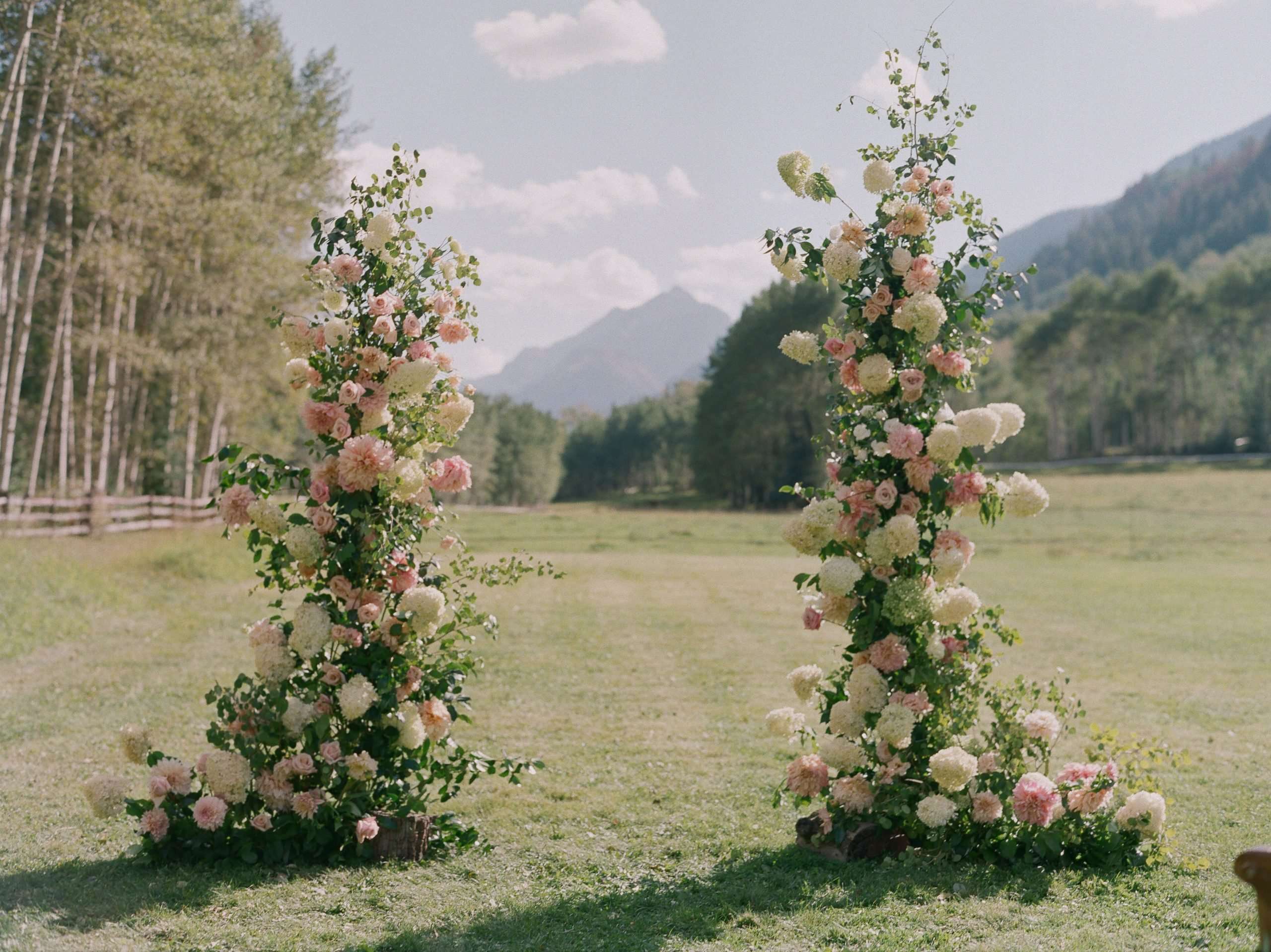 Blushing Ethereal Aspen Wedding