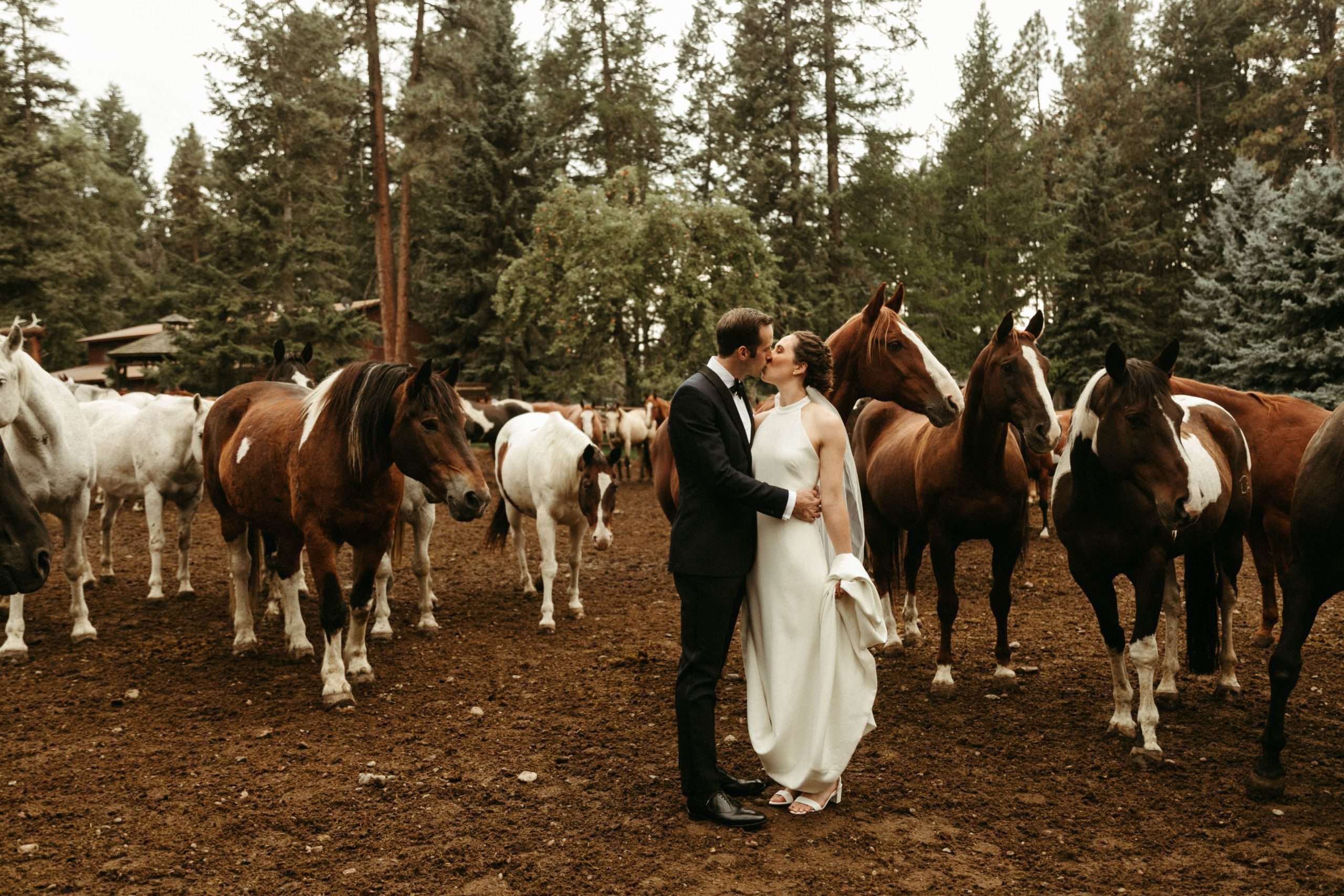 Rustic and Modern Montana Dude Ranch Wedding
