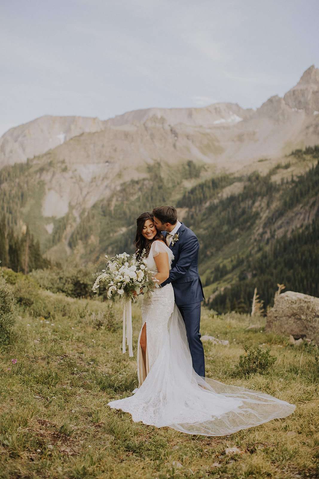 Picturesque Wildflower Elopement in the Colorado Mountains